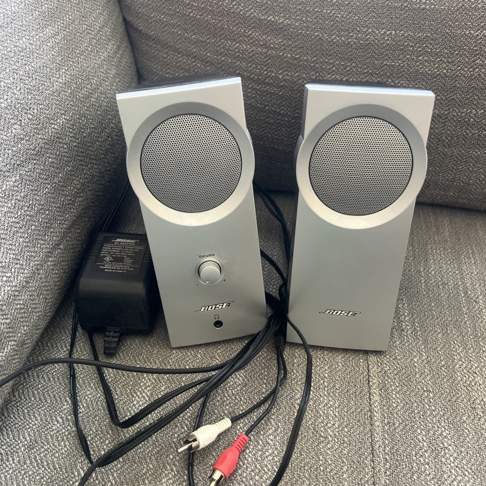 BOSE Companion 2 Multimedia Computer Speaker System Series 1 Gray Tested